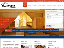 Tablet Screenshot of mahaviratents.com